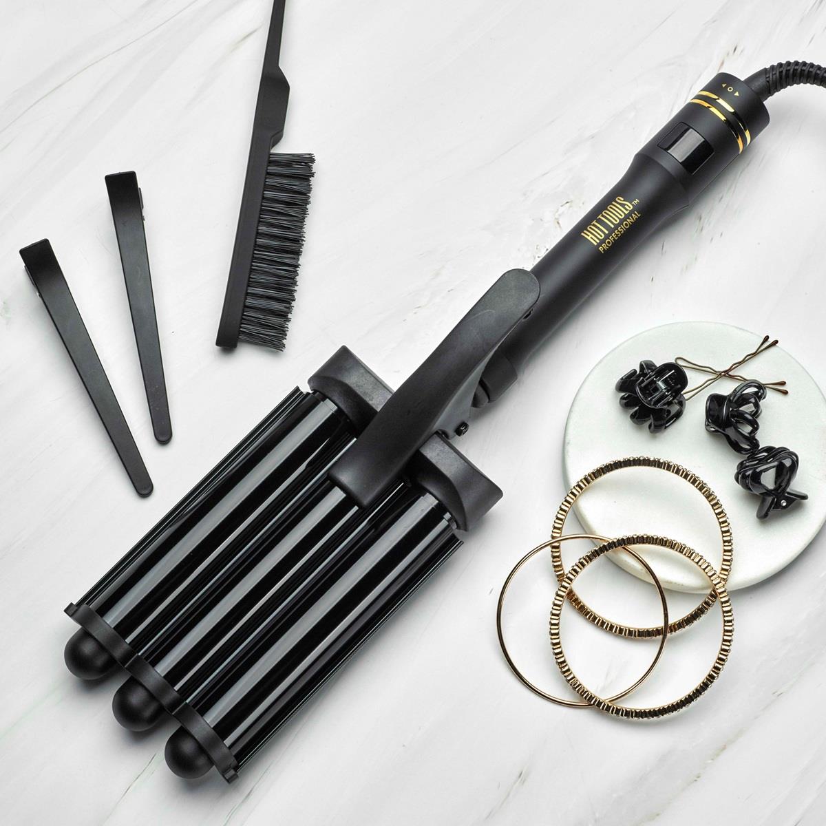 Waver de 3 Barriles Black Gold Hot Tools image number null