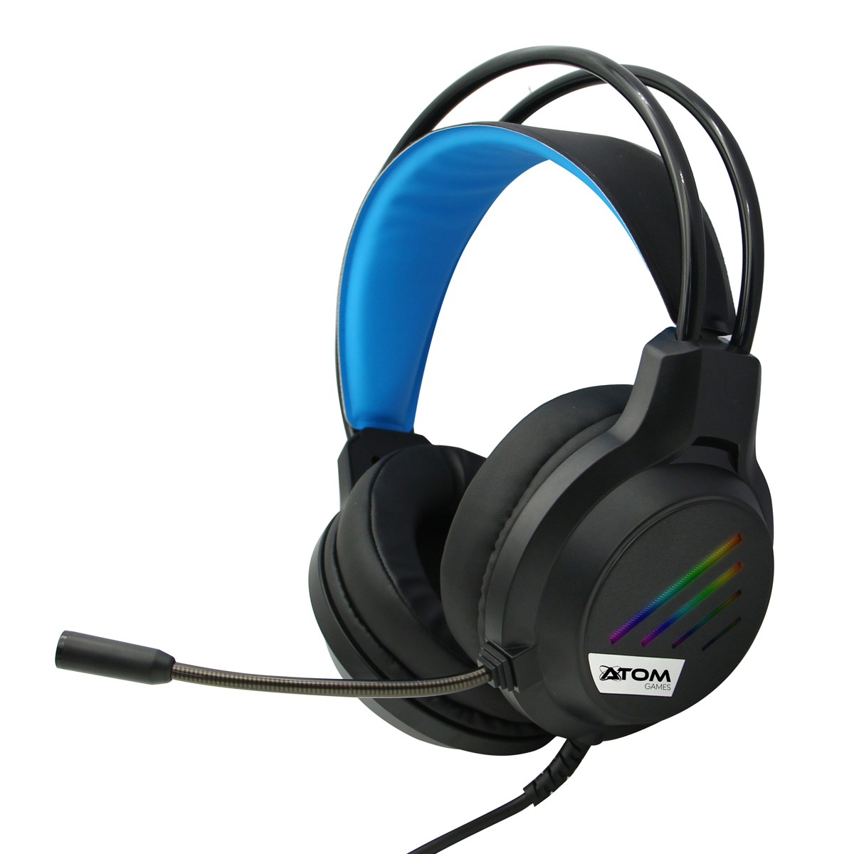 Aud&iacute;fonos Gamer RGB ATOM GAMES para PlayStation Al&aacute;mbrico con Micr&oacute;fono Ajustable image number null