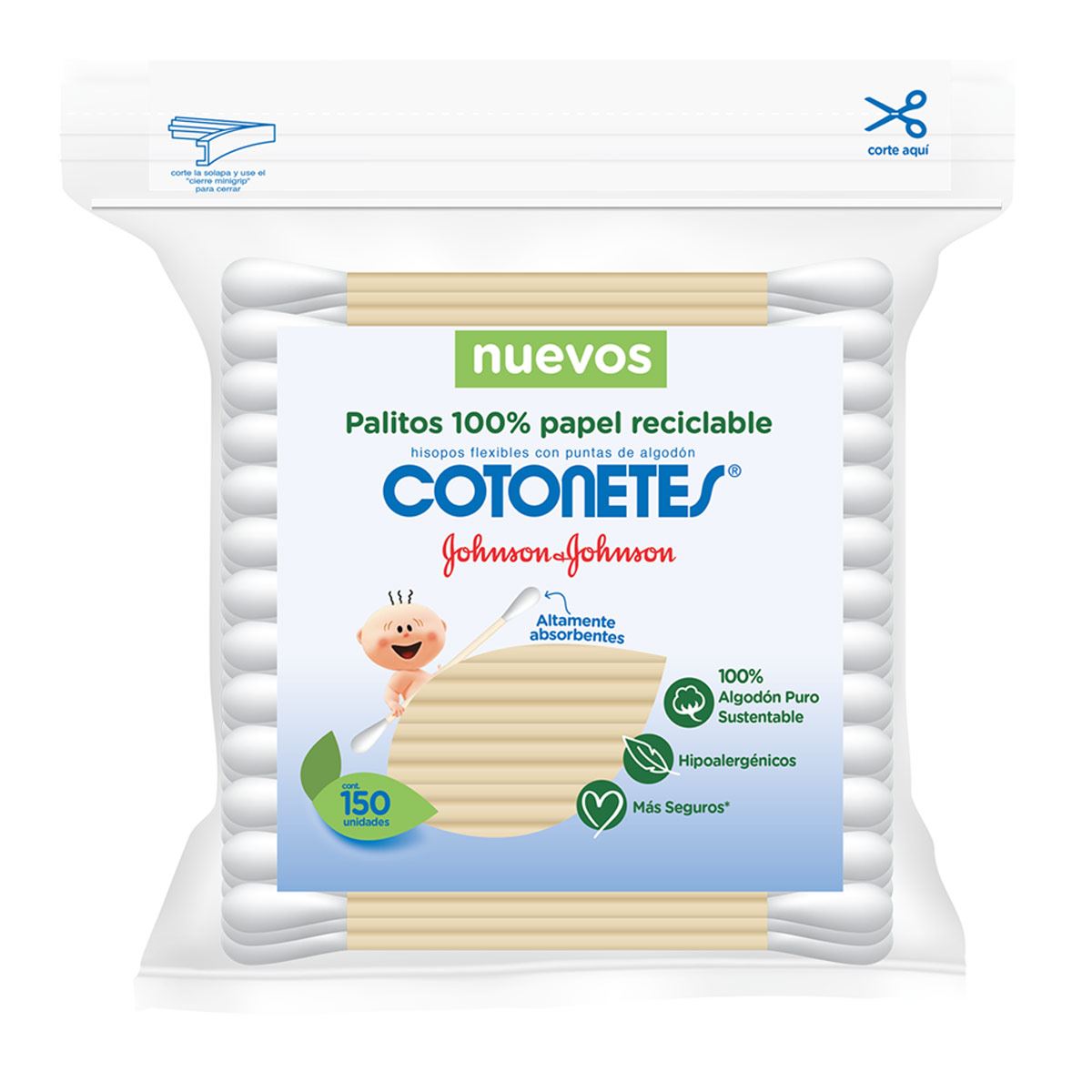 Cotonetes 30 x 150´s SMURF image number null