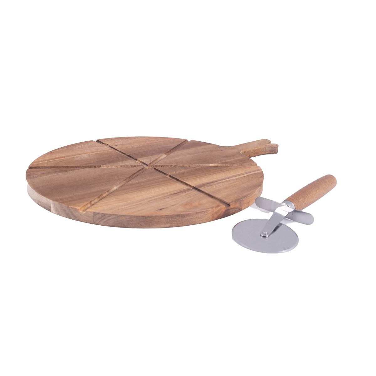 Home Nature Juego de tabla para cortar y cortador de pizza image number null
