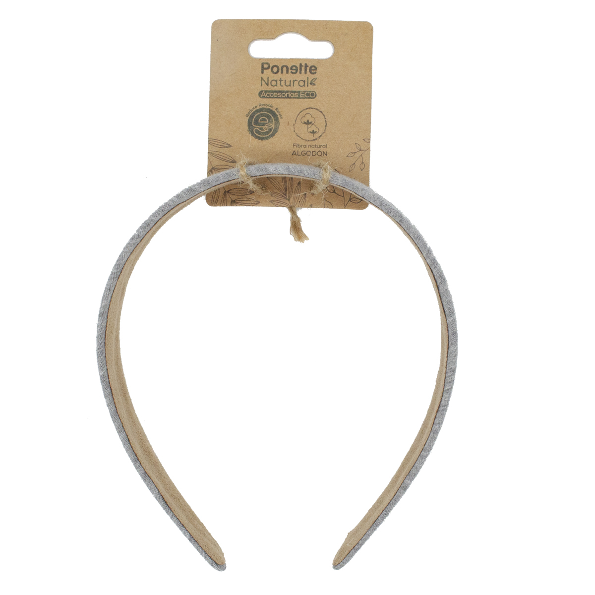 Diadema Eco Gris Ponette Natural image number null