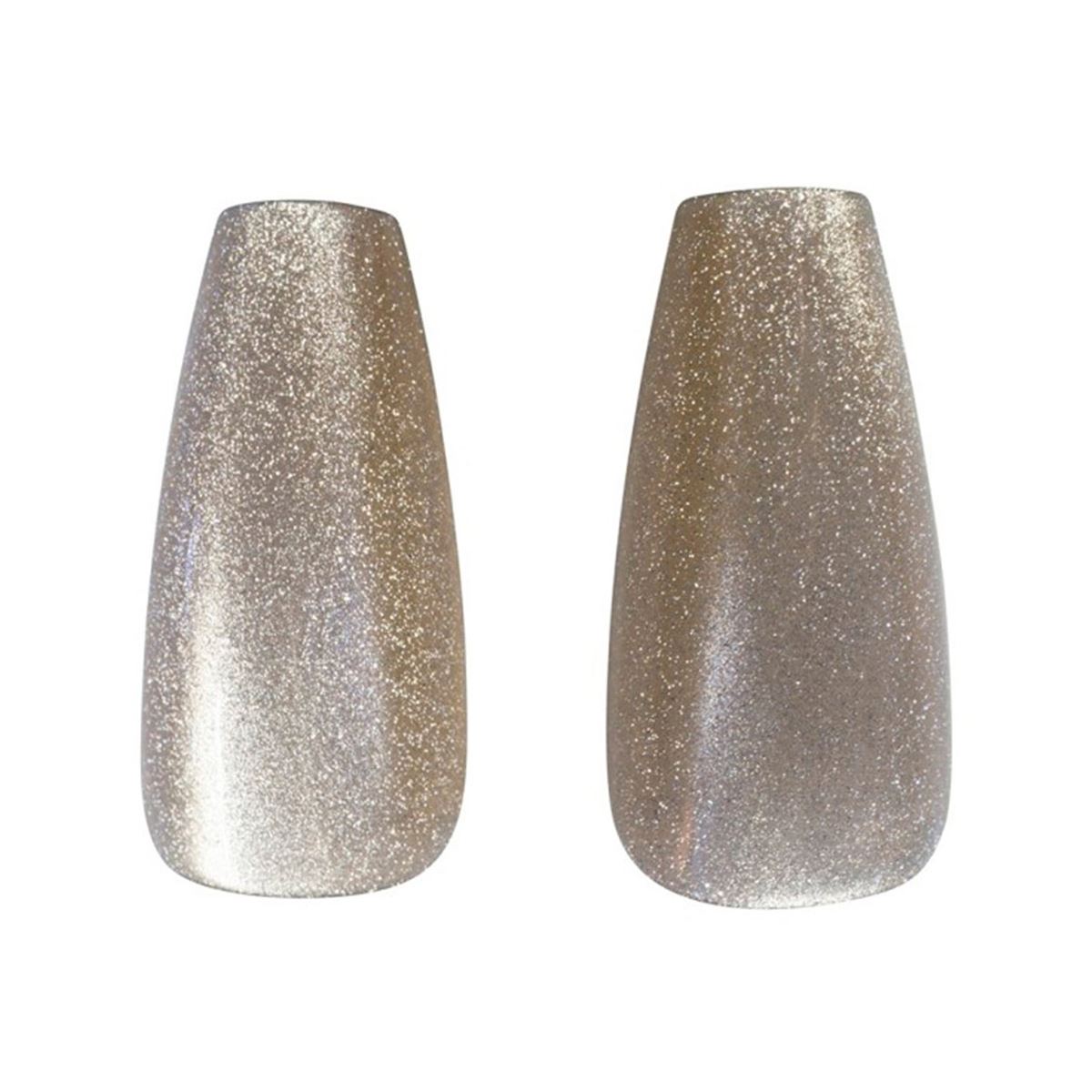 Kit U&ntilde;as Postizas Velvet Medium Coffin Sage Cateye 24 piezas image number null