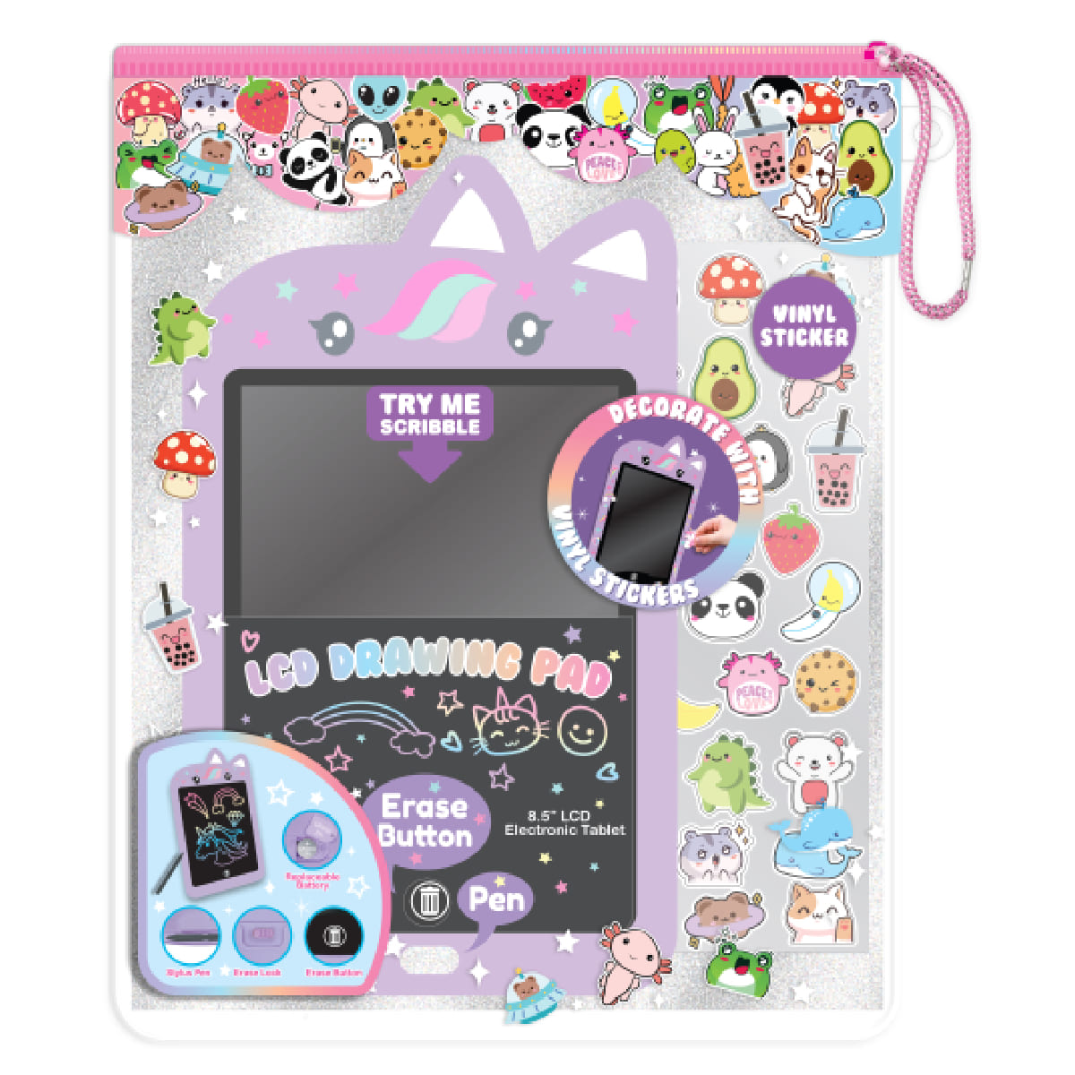 Tableta con Panel de Dibujo LCD Criaturas Hot Focus 634CR image number null