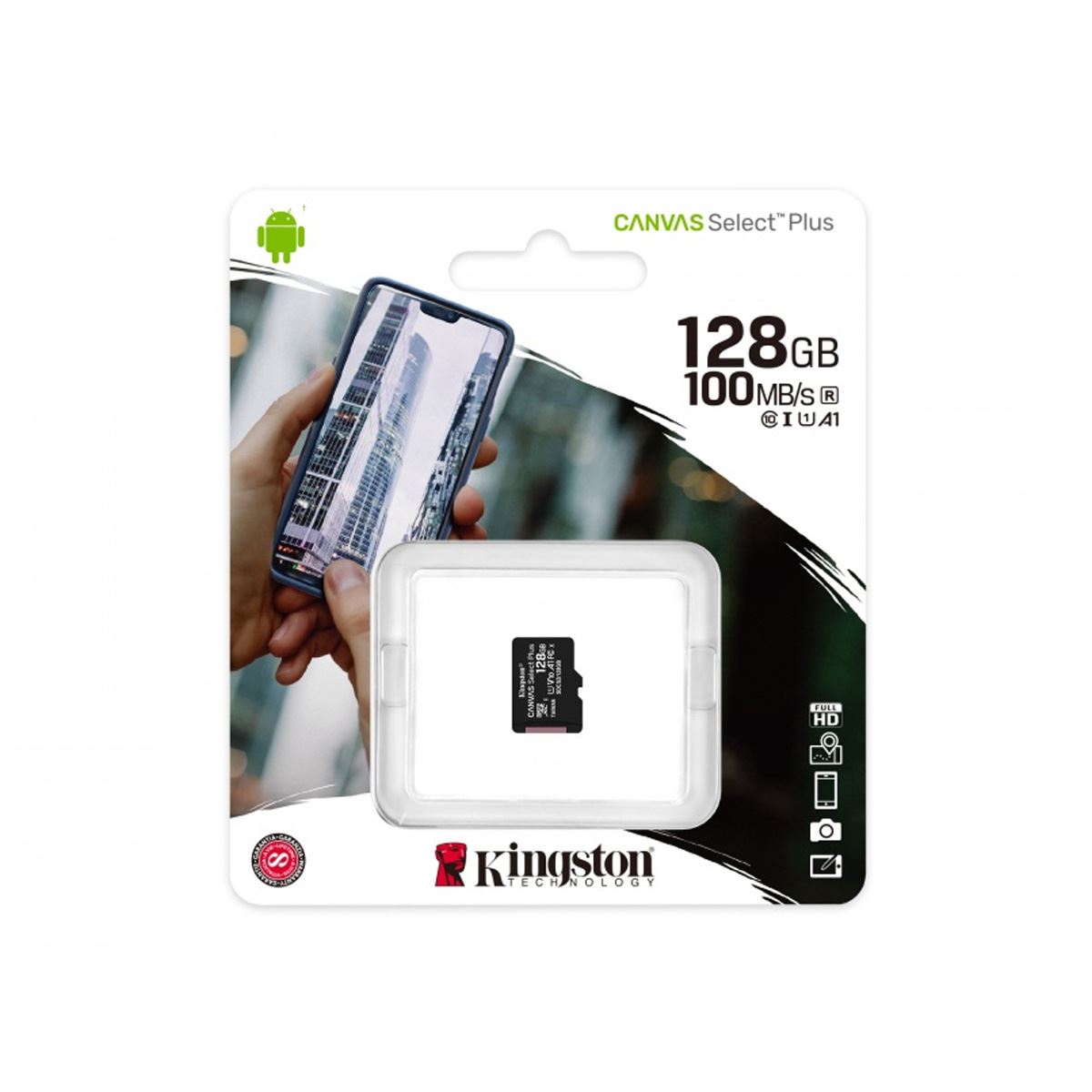 Micro SD Kingston 128 GB C10 Plus image number null