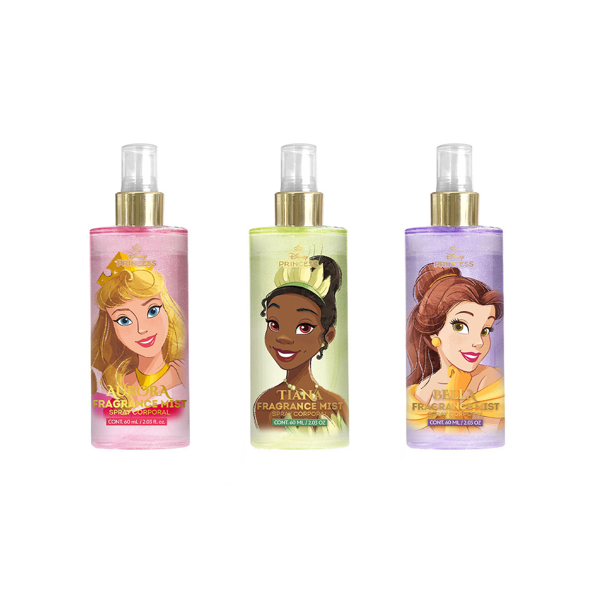 Disney Set de Body Mist con Glitter Princesas image number null