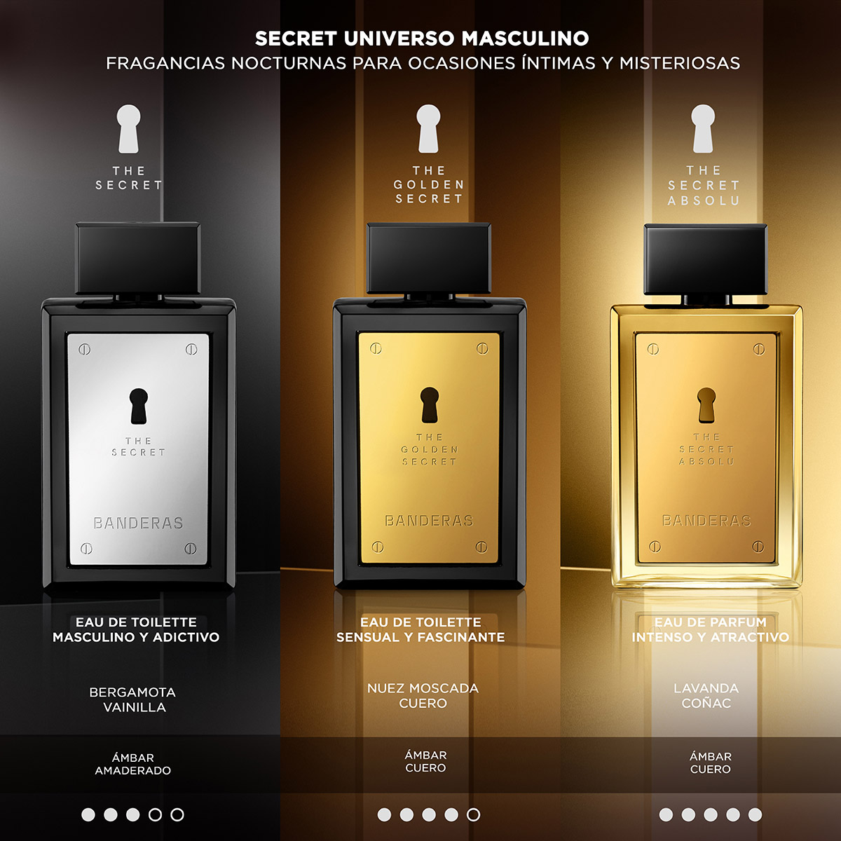 Set para Hombre Banderas Golden Secret image number null