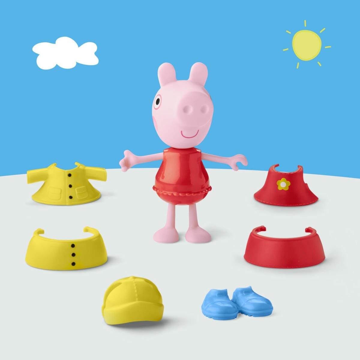 Mu&ntilde;eca Peppa Pig Rainy Day Estilos Divertidos image number null