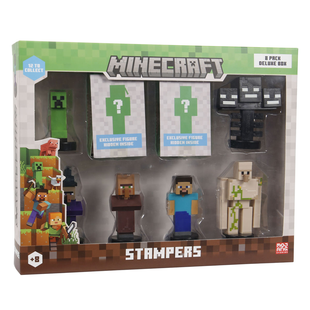 Set de Ocho Figuras MINECRAFT Stampers Deluxe Box image number null
