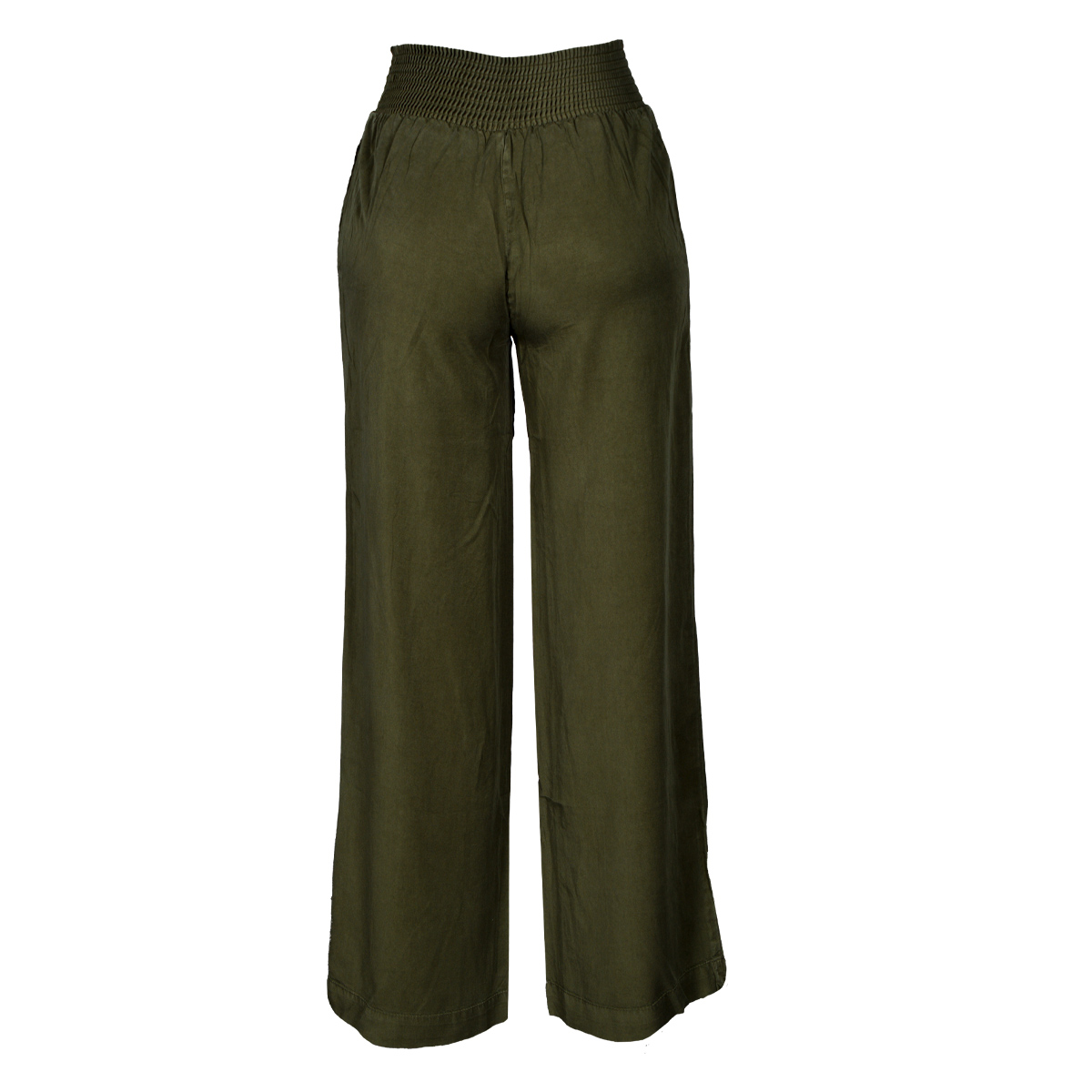 Pantal&oacute;n Liso Pata Ancha Philosophy Color Verde Talla Mediana para Mujer image number null