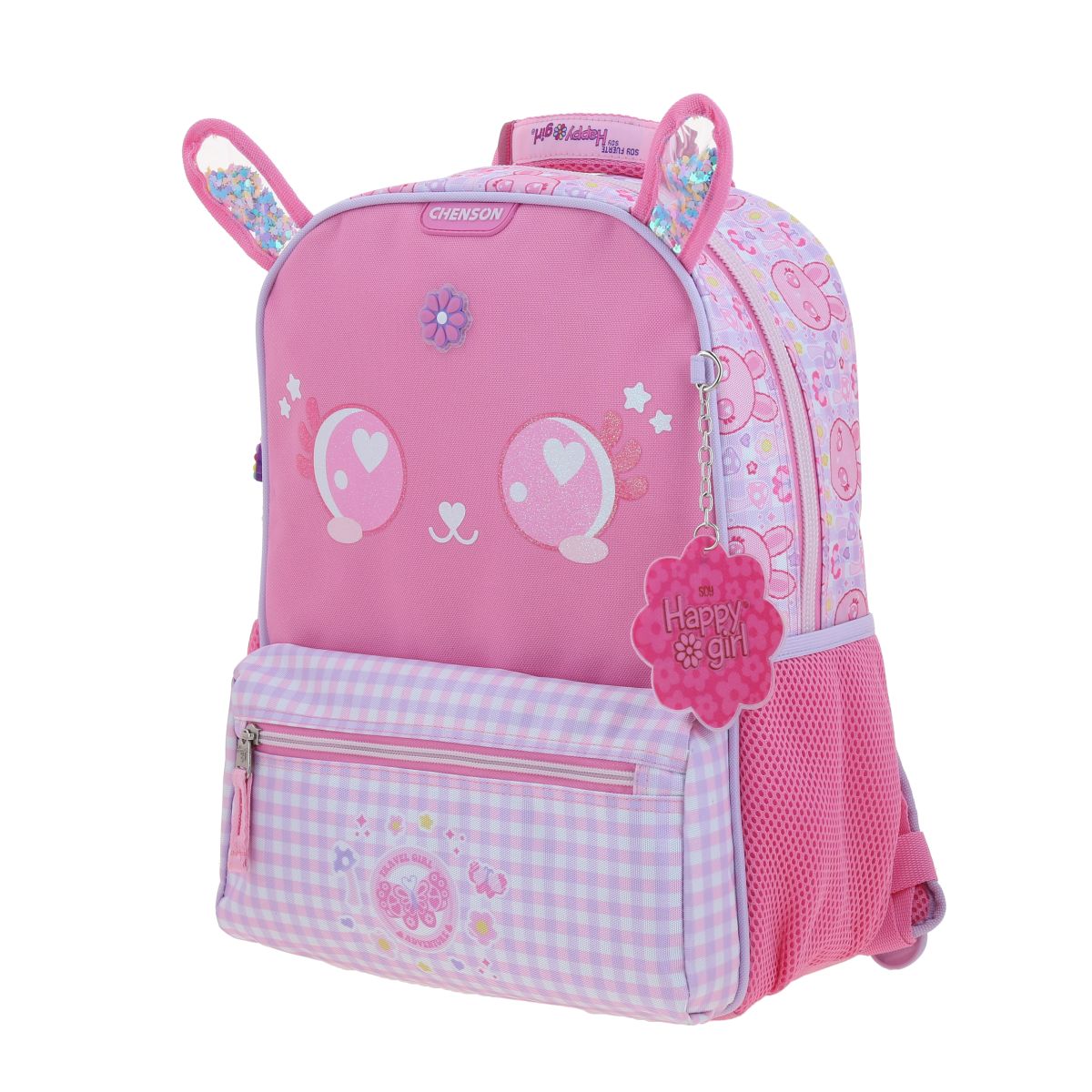 Mochila Mediana Rosa Lepin Happy Girl Chenson image number null