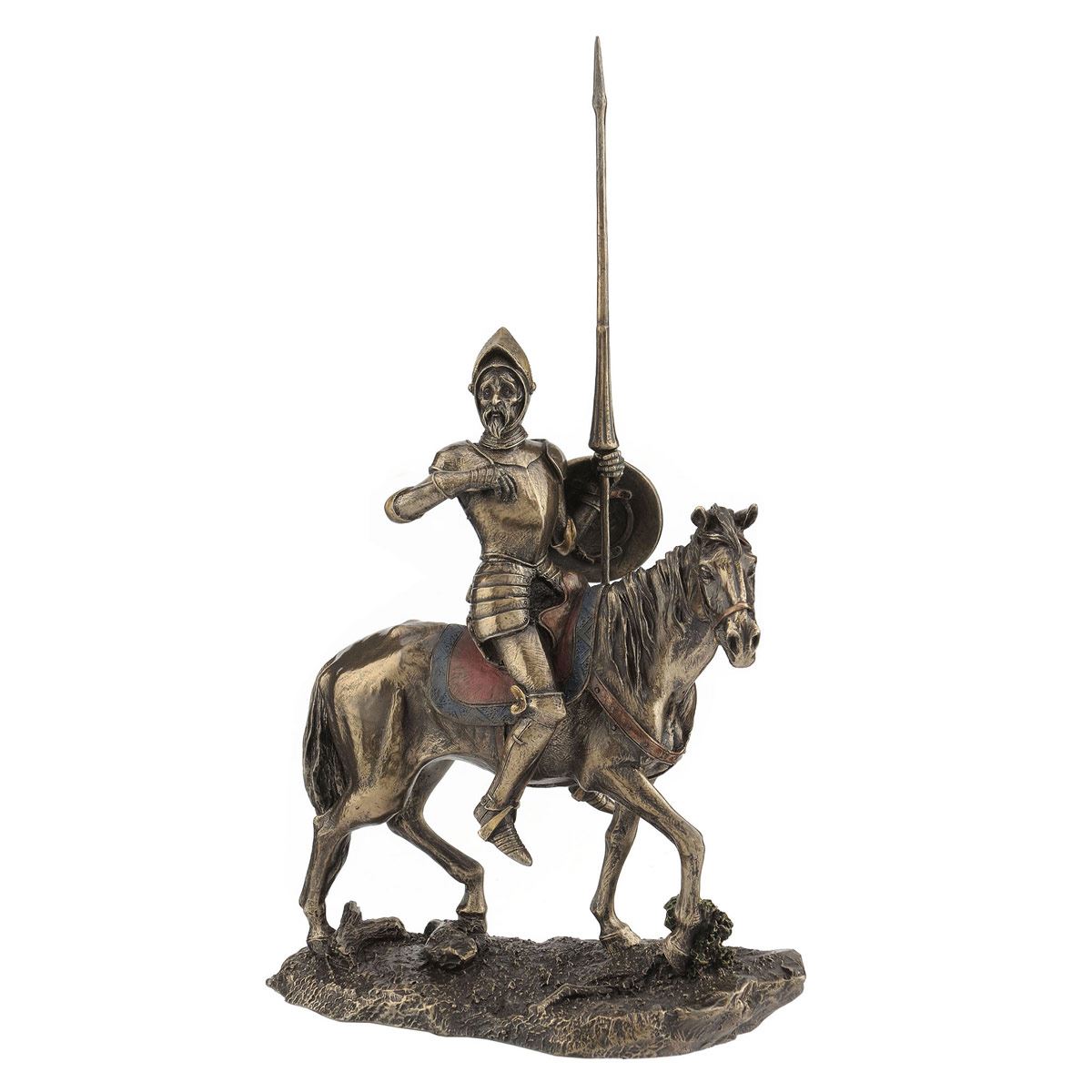 Don quijote en caballo con armadura image number null