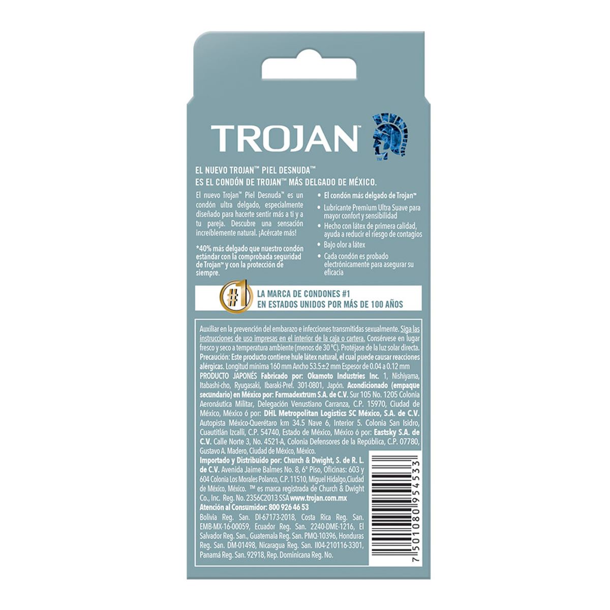 Condones de Latex Ultra Delgados Trojan 9 piezas image number null
