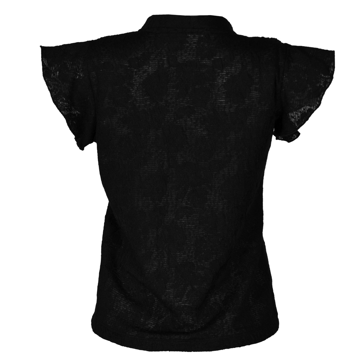 Blusa con Cinta de Amarre en Cuello Philosophy Talla Mediana Color Negro para Mujer image number null