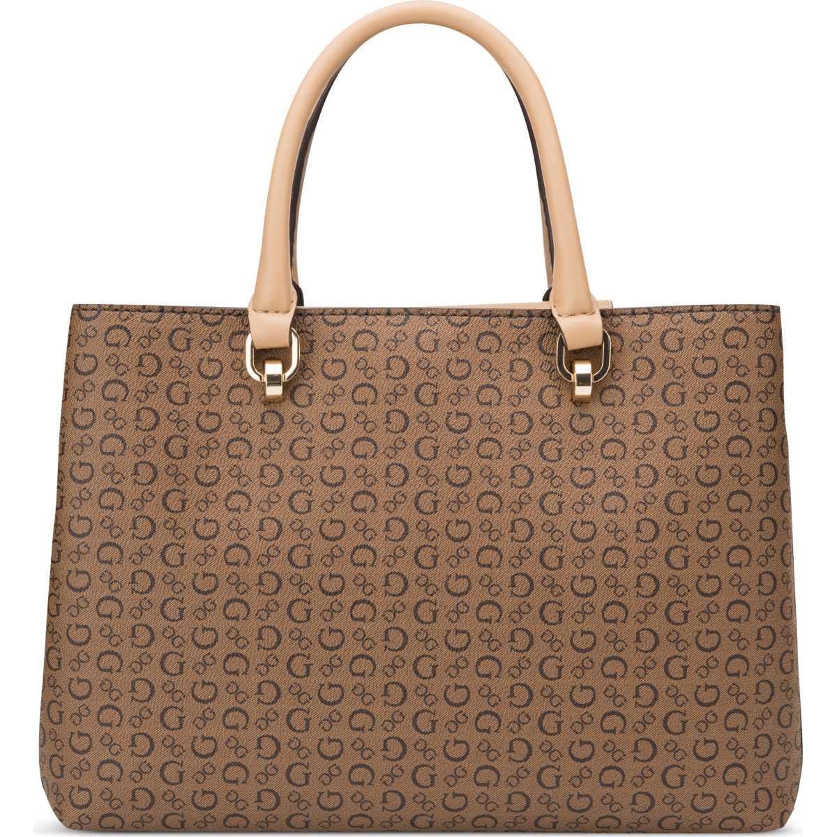 Bolsa Satchel Guess Color Café Medio para Mujer image number null