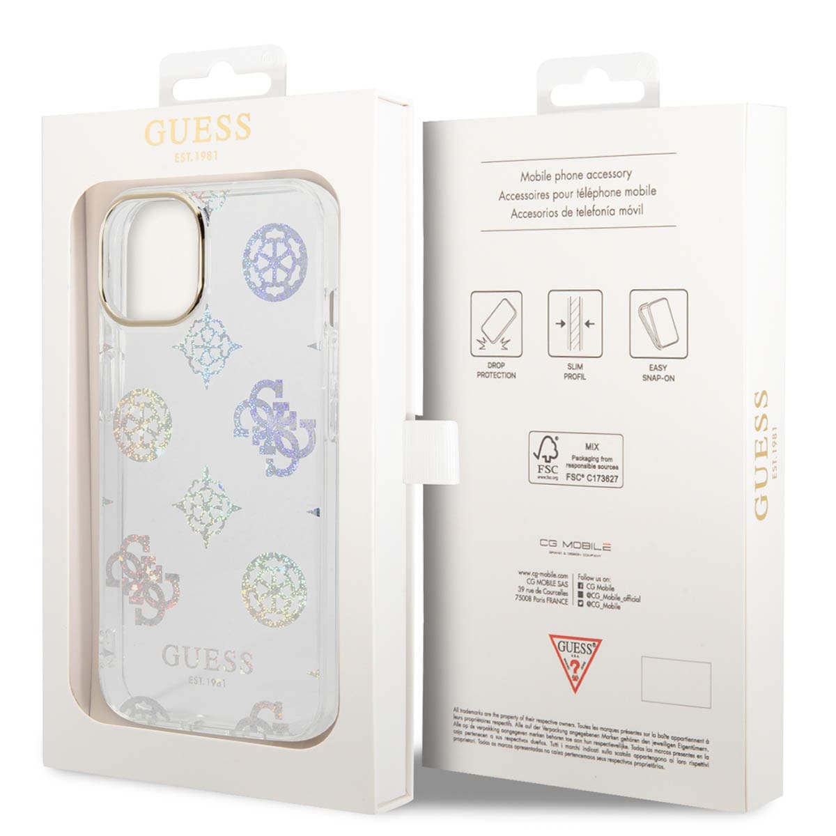 Funda Electroplated Guess para iPhone 14 Pro image number null