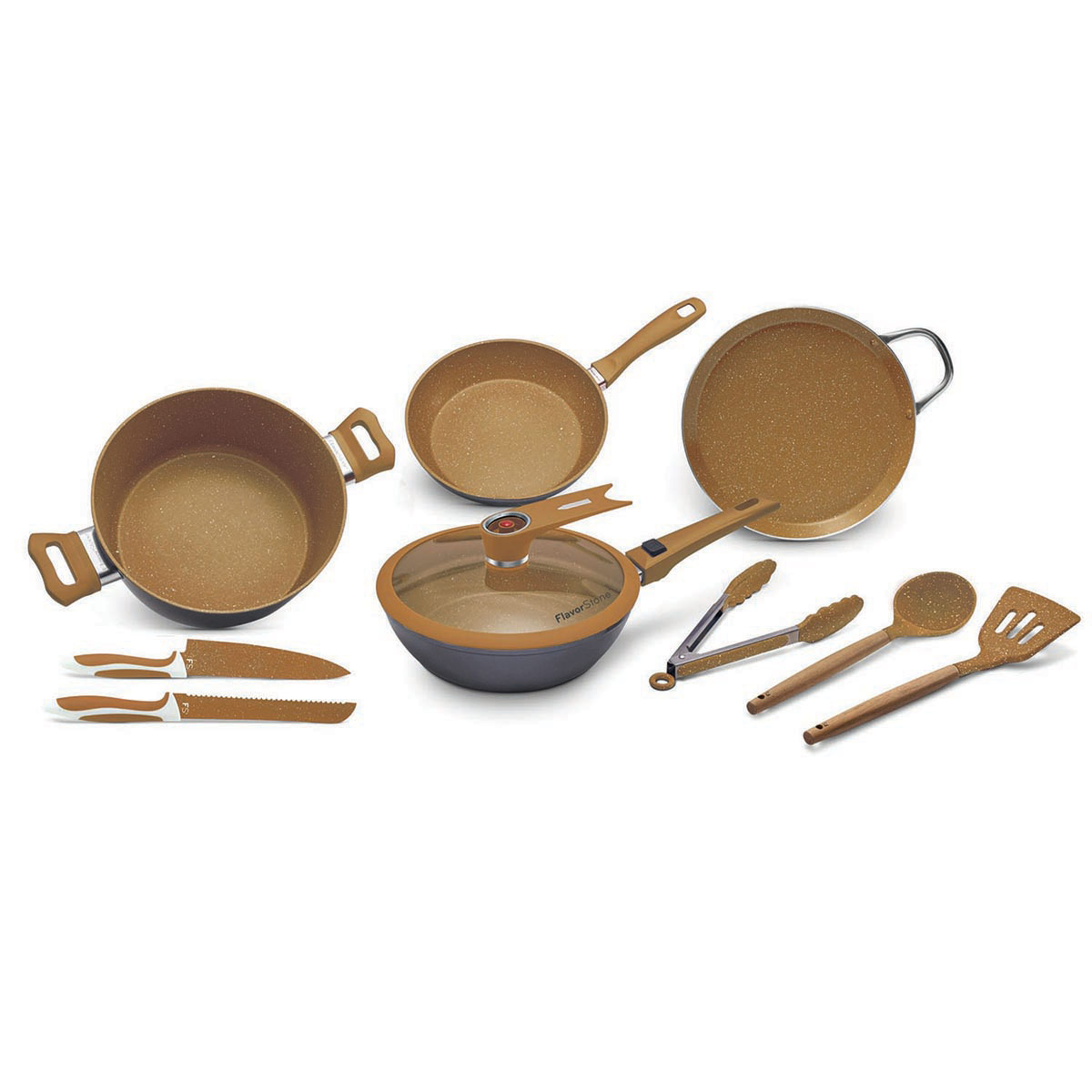 Bater&iacute;a Master Deluxe Copper Flavor Stone 10 piezas image number null