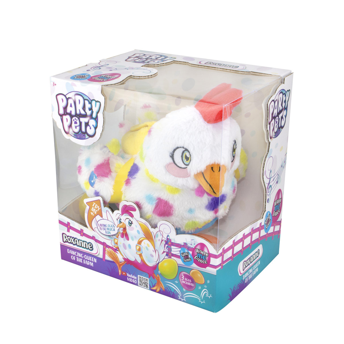 Peluche Electr&oacute;nico Fiesta de Mascotas Roxanne Gallinita image number null