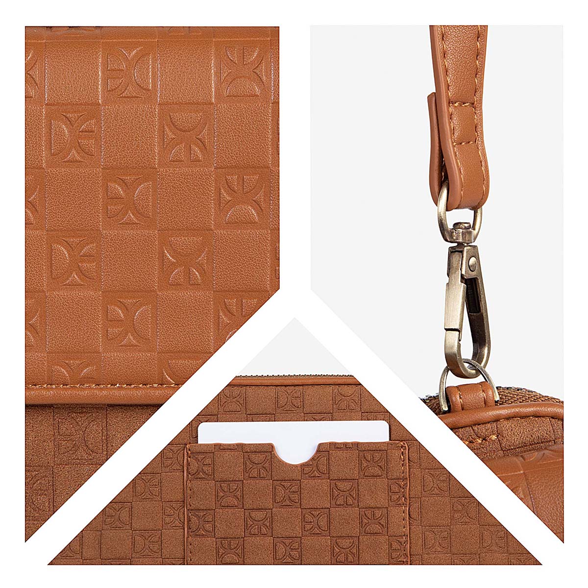 Billetera Híbrida Cloe Café para Mujer image number null