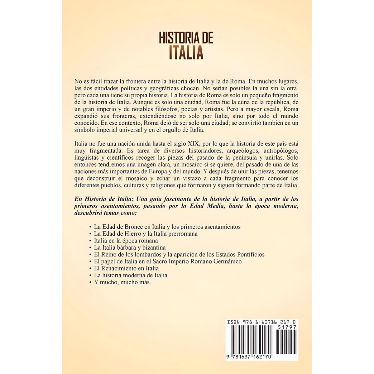 Historia De Italia. Una Guía Fascinante  De La Historia De Italia"" image number null