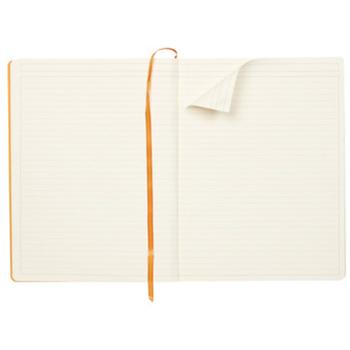 Libreta Rhodia A4 Pasta Suave Rayas Color Cafe image number null