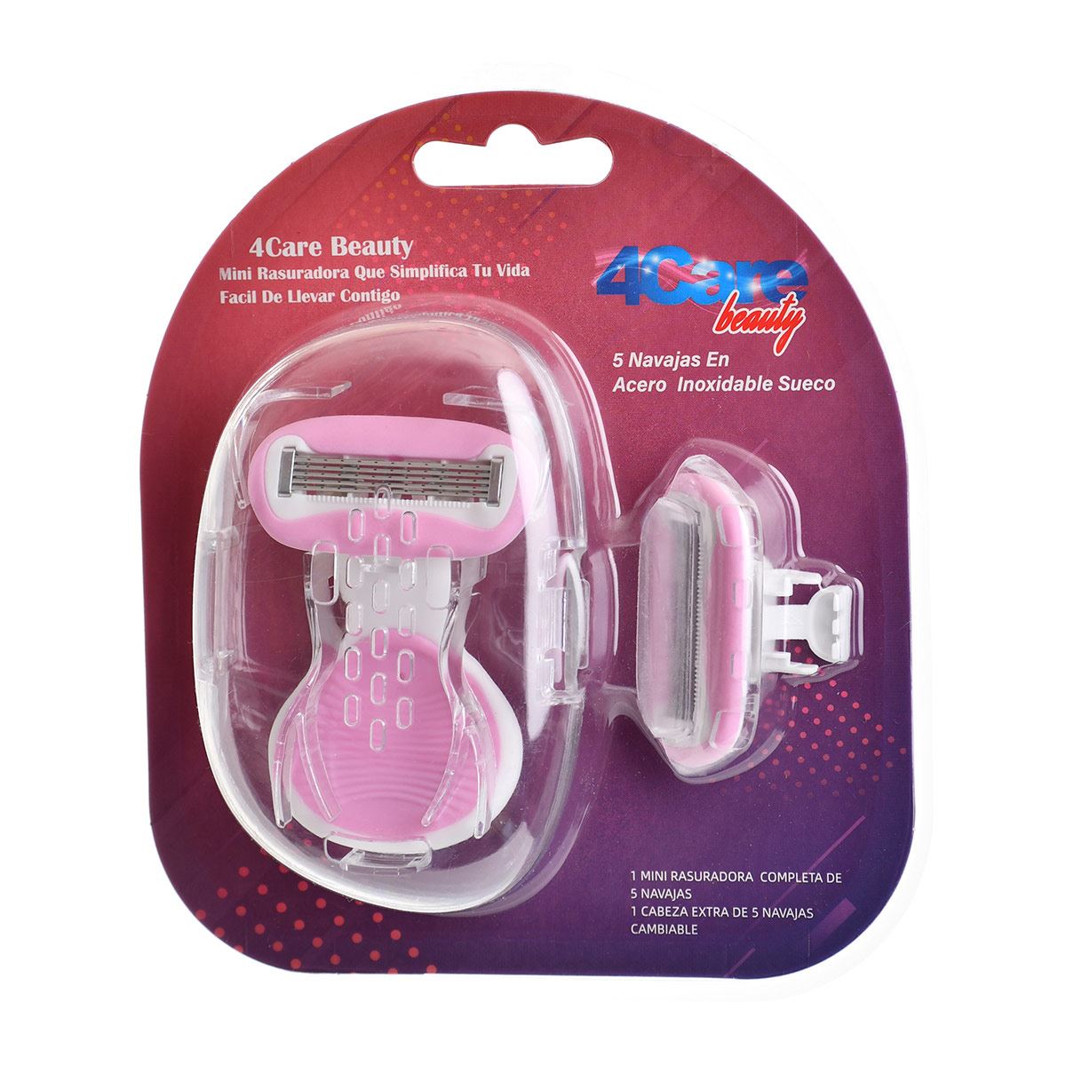 Mini rastrillo de 5 navajas 4Care beauty image number null