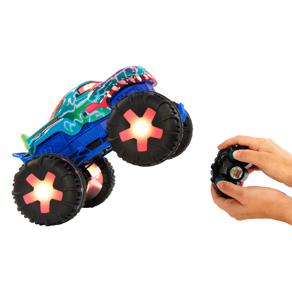 Veh&iacute;culo de Control Remoto Mega Wrex con Luces y Sonidos Monster Trucks HOT WHEELS image number null