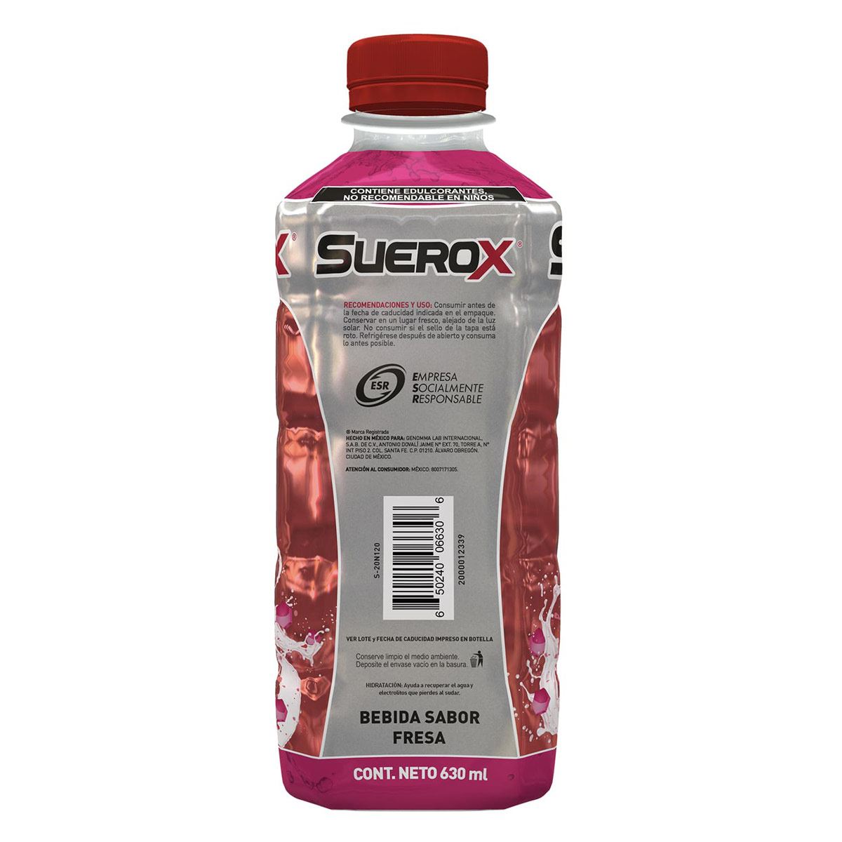 Suerox Adulto 8iones Fresa 630 ml image number null