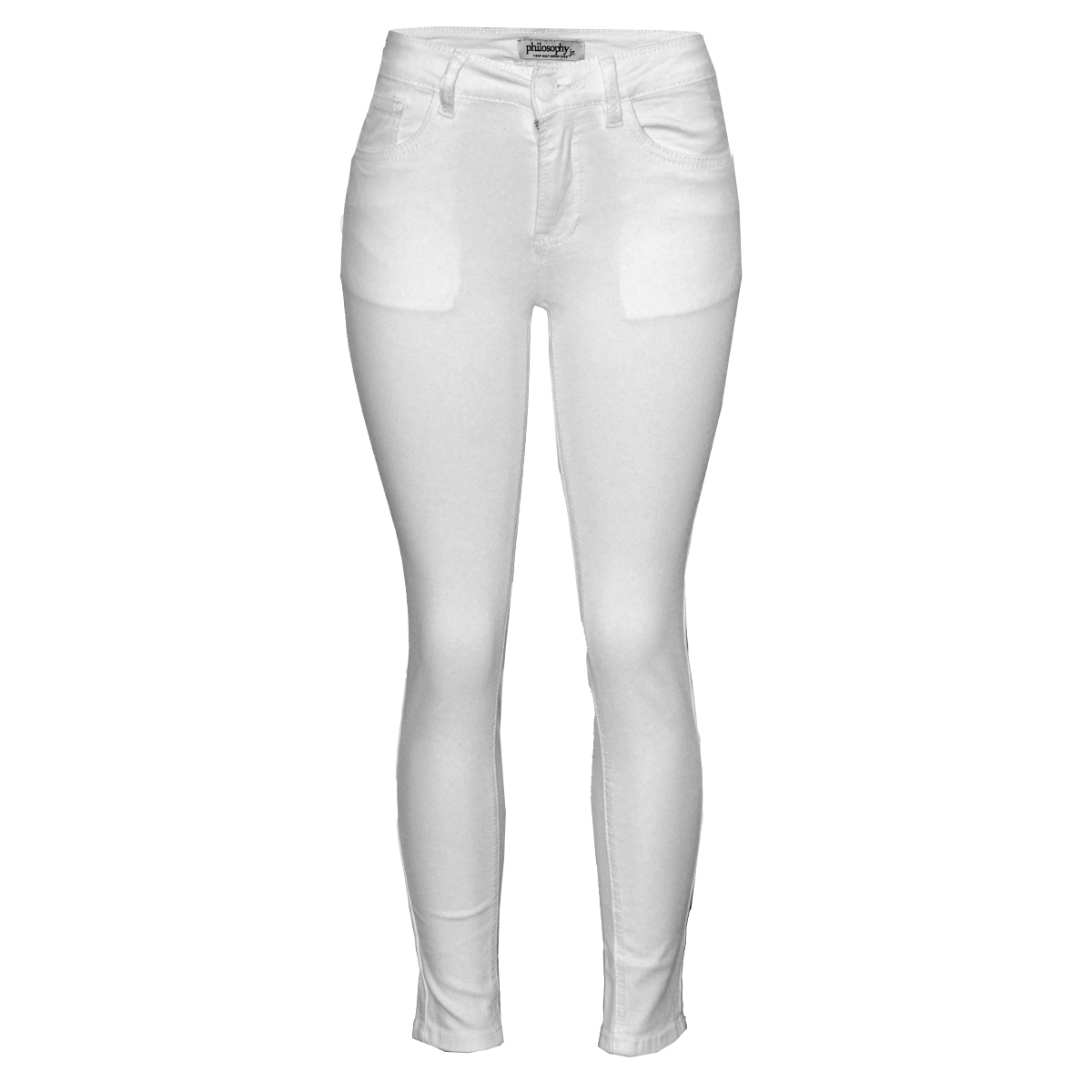 Jeans Skinny con Bolsillos Philosophy Color Blanco Talla 5 para Mujer image number null