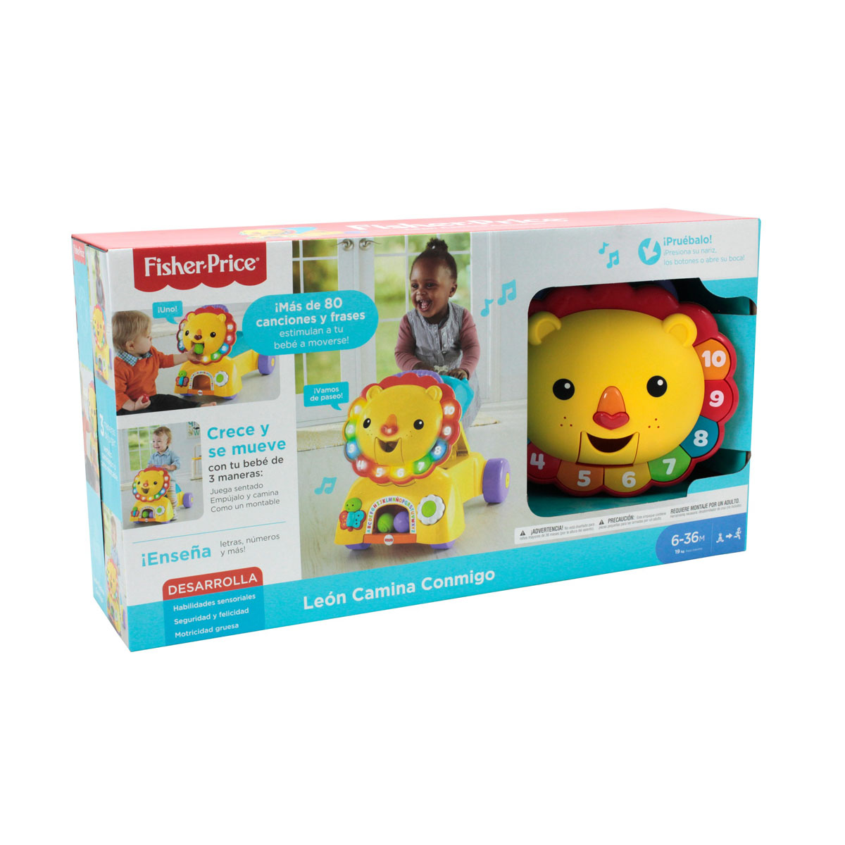Fisher Price Le&oacute;n Camina Conmigo Mattel image number null