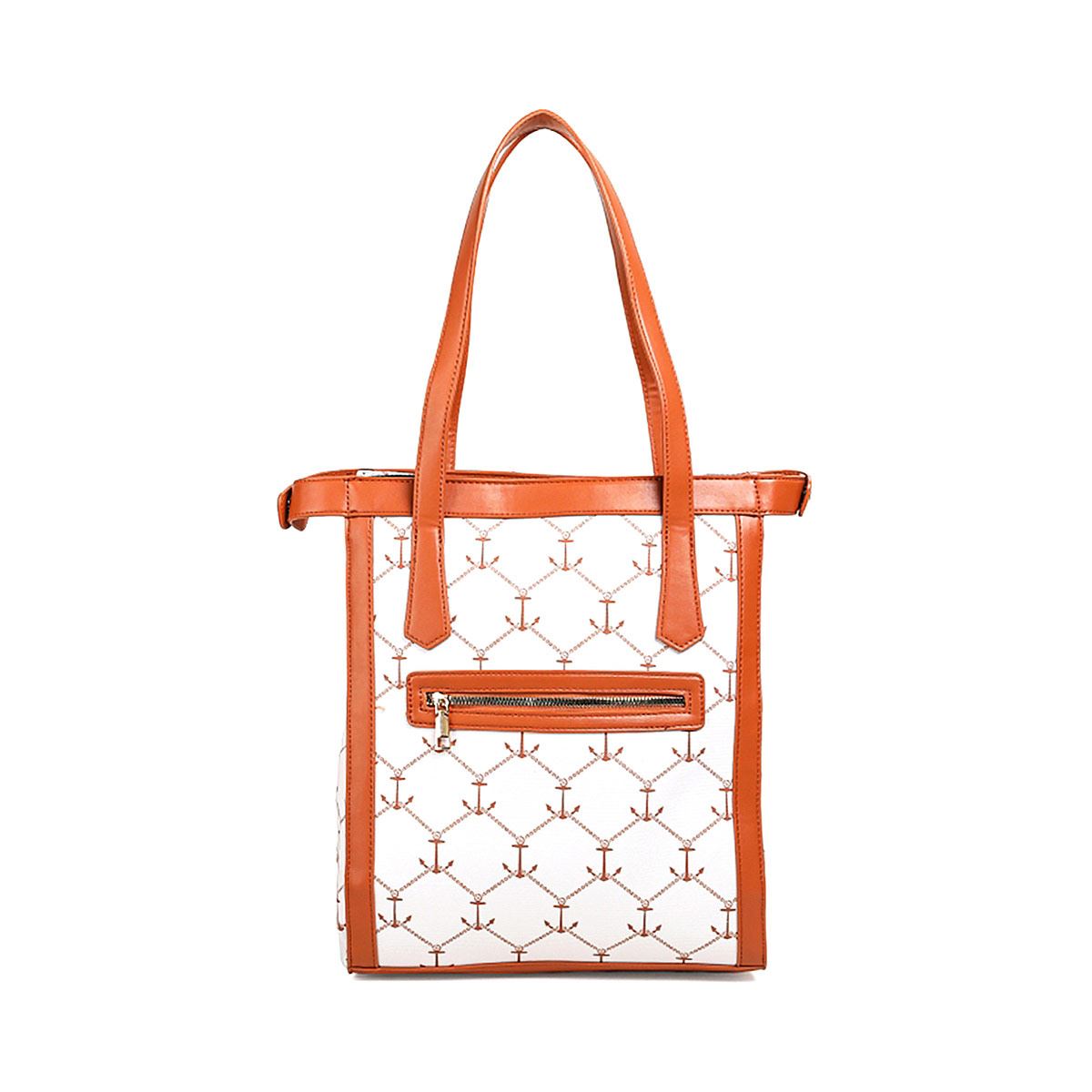 Bolso Tote Náutica Naranja para Mujer image number null