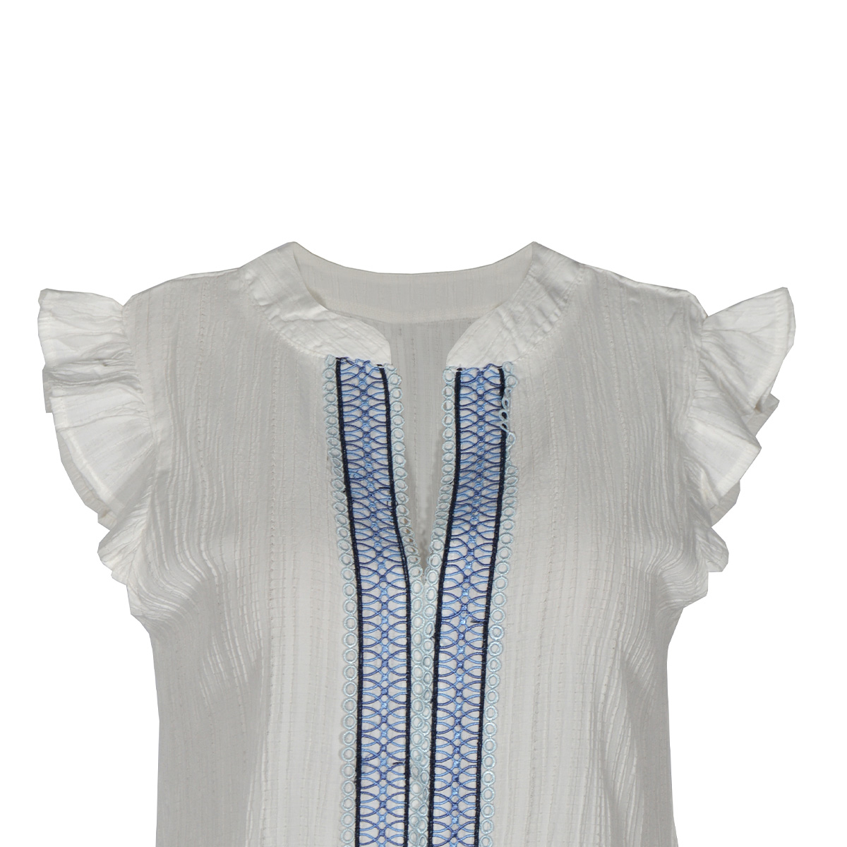 Blusa con detalle bordado Philosophy color blanco talla chica para Mujer image number null
