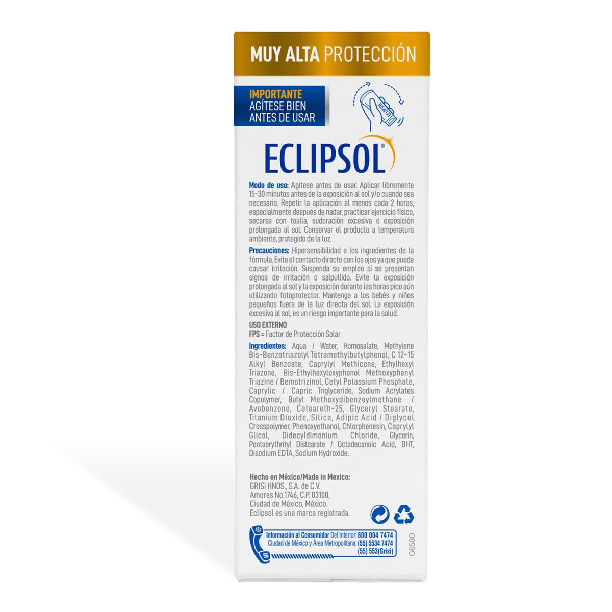 Protector Solar Facial y Corporal Eclipsol 60g image number null