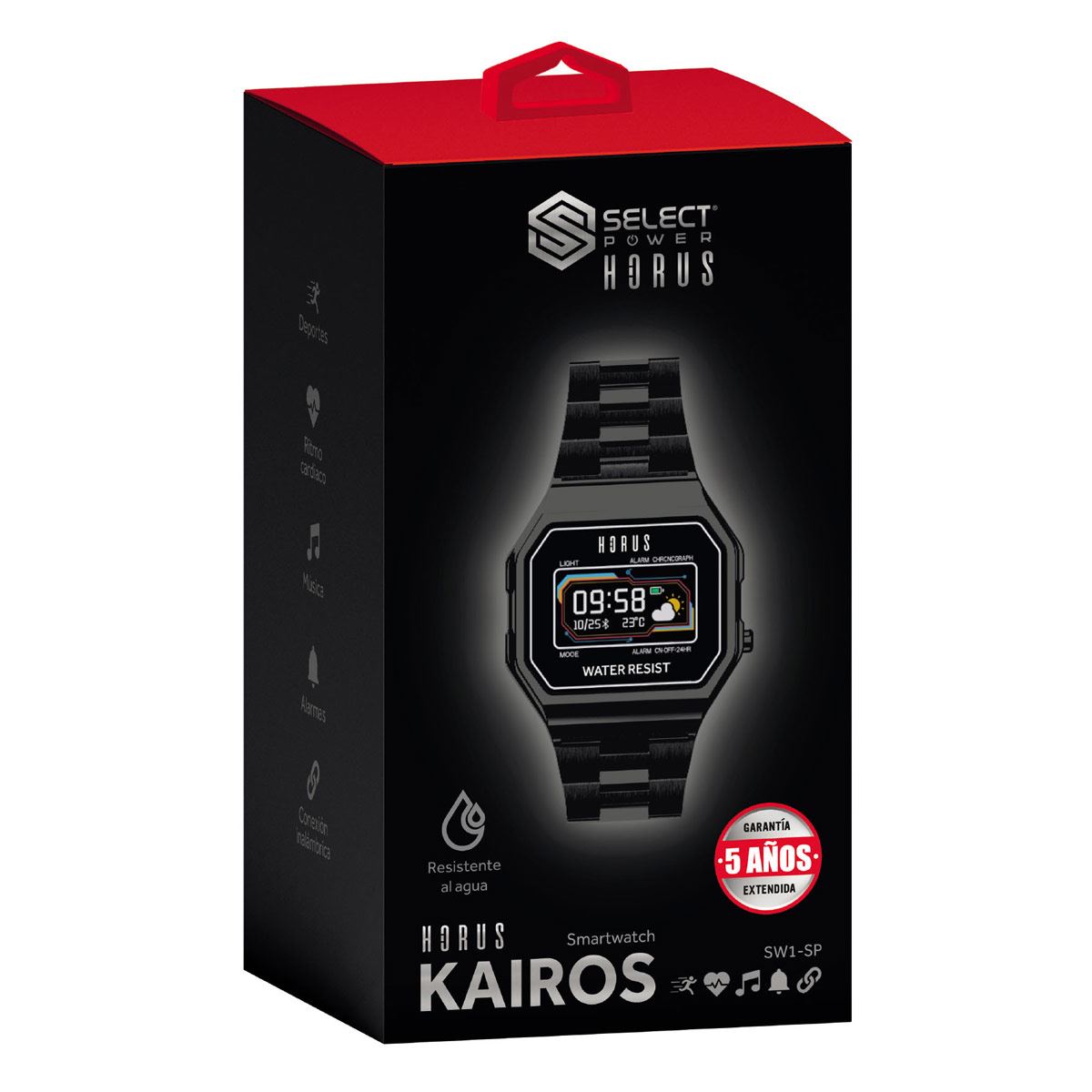 Smartwatch Select Power Horus Kairos Negro image number null