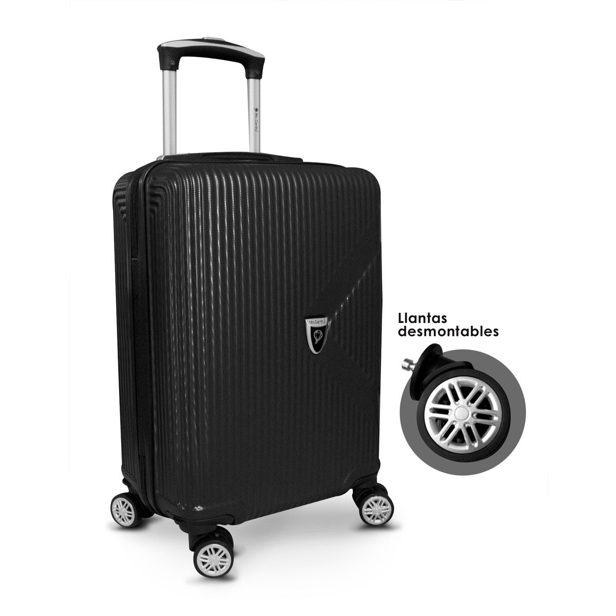Maleta con Ruedas de Viaje Mc Carthy Negro Inizio 18",Maleta Expandible de 18 image number null
