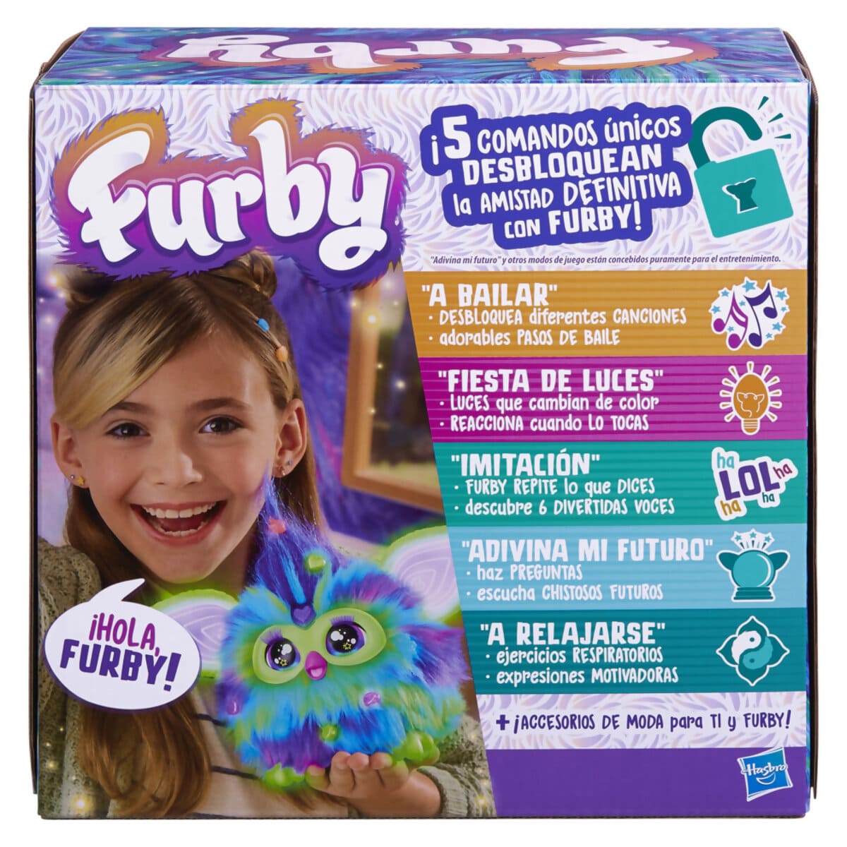 Peluche Interactivo Furby Galaxy Edición Brilla en la Oscuridad de Hasbro image number null