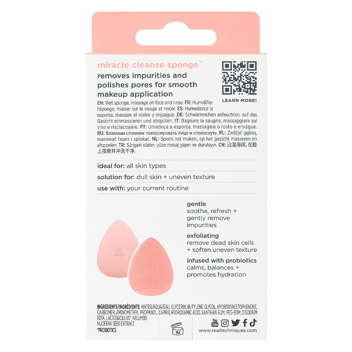 Esponja Exfoliante Milagrosa Real Techniques image number null