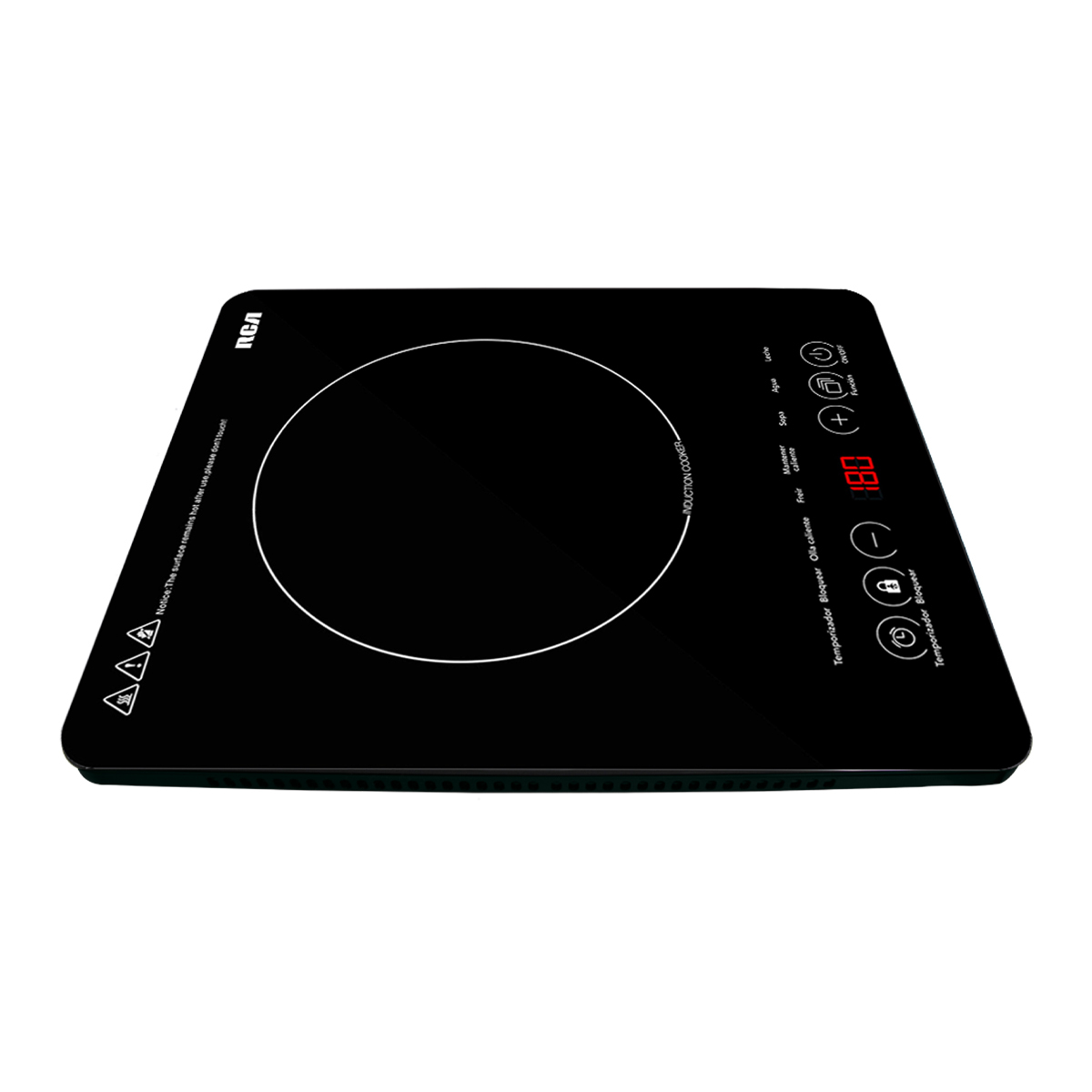 Parrilla de Inducci&oacute;n RCA 1 Quemador Negro RC-12A3 image number null