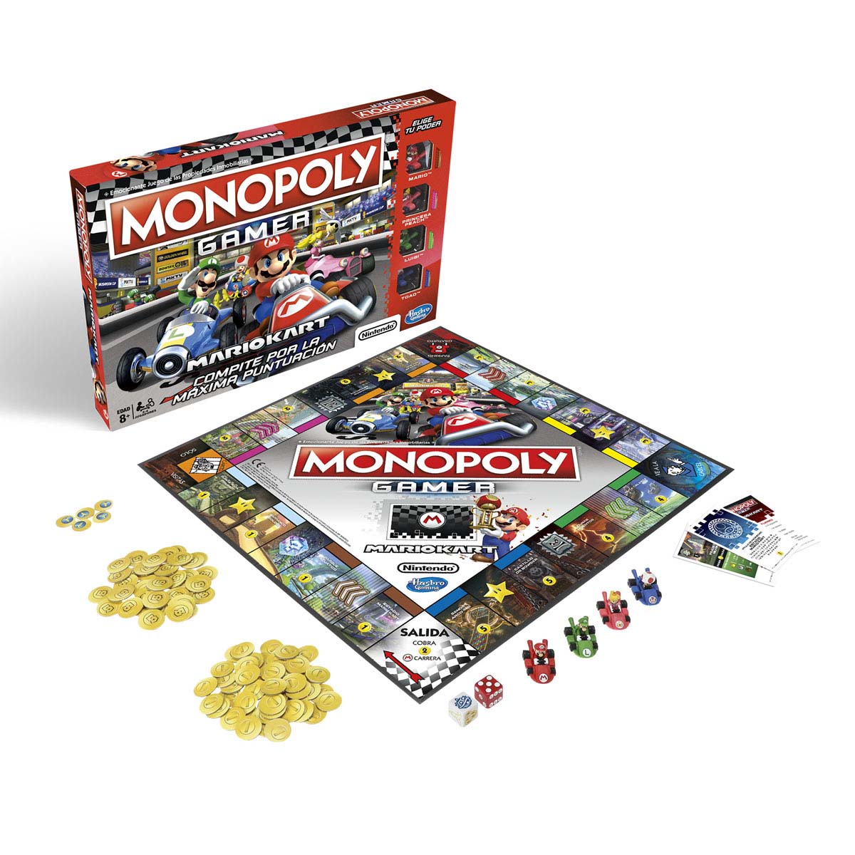 Juego de Mesa Monopoly Mario Kart image number null