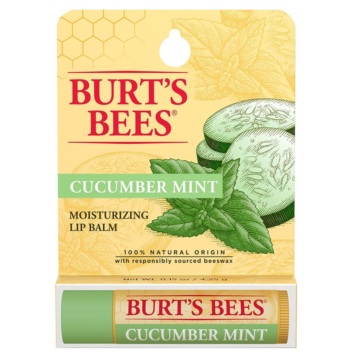 Balsamo labial de Pepino/Menta Burt´s Bees 4.25g image number null