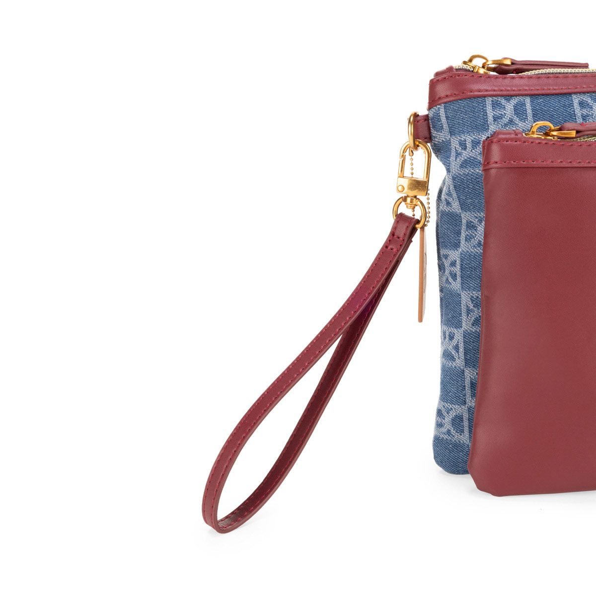 Cosmetiquera Cierre Doble Cloe Azul para Mujer image number null