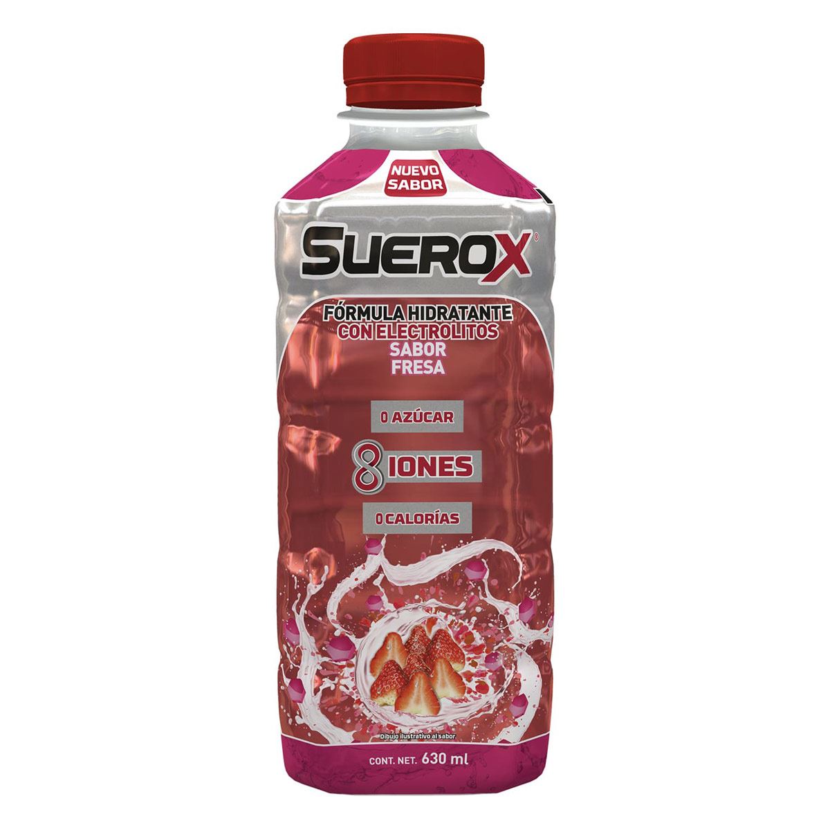 Suerox Adulto 8iones Fresa 630 ml image number null