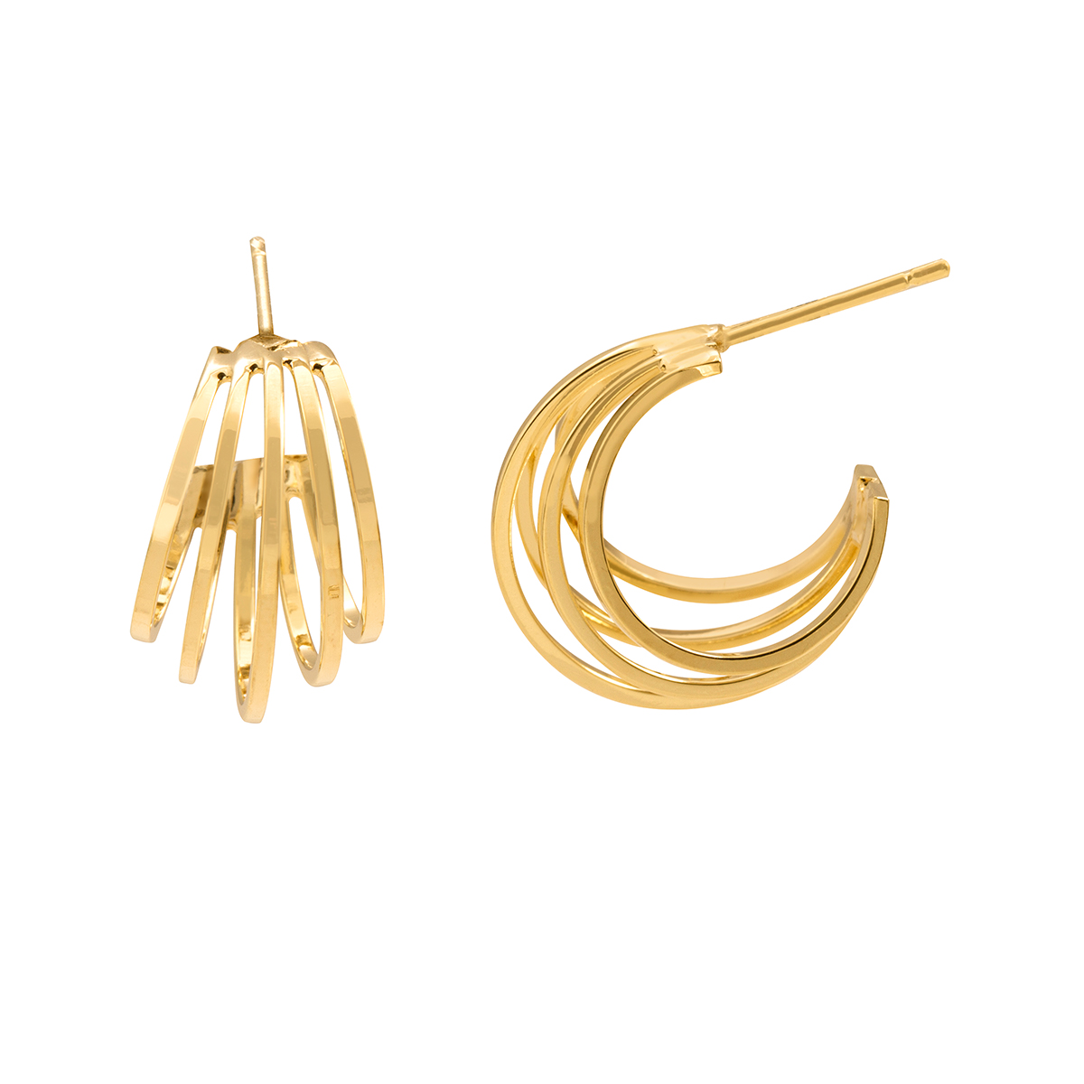Arracadas Aros Chapa de Oro Unlimited by Oro Boleado image number null