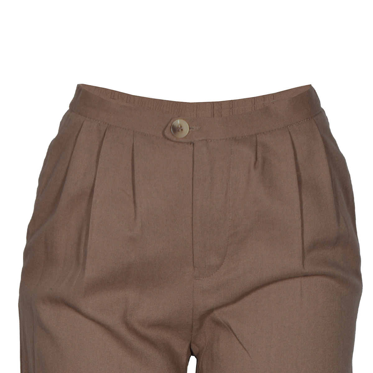Pantalón Amplio con Bolsillos Philosophy Color Café Talla Chica para Mujer image number null