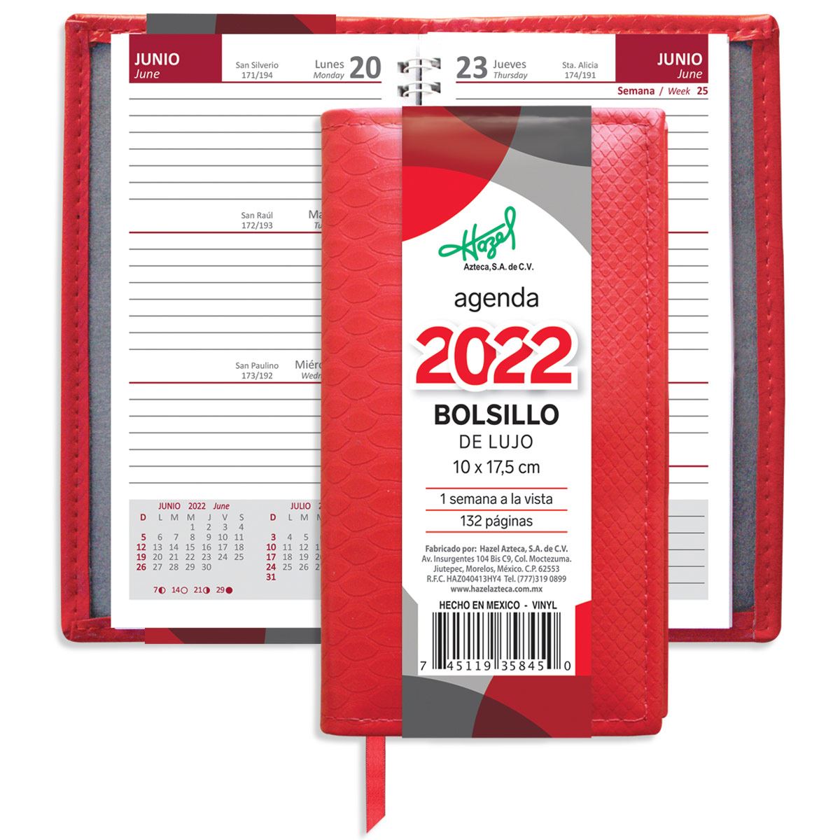 Agenda Bolsillo Lujo Modelo 358-45 image number null