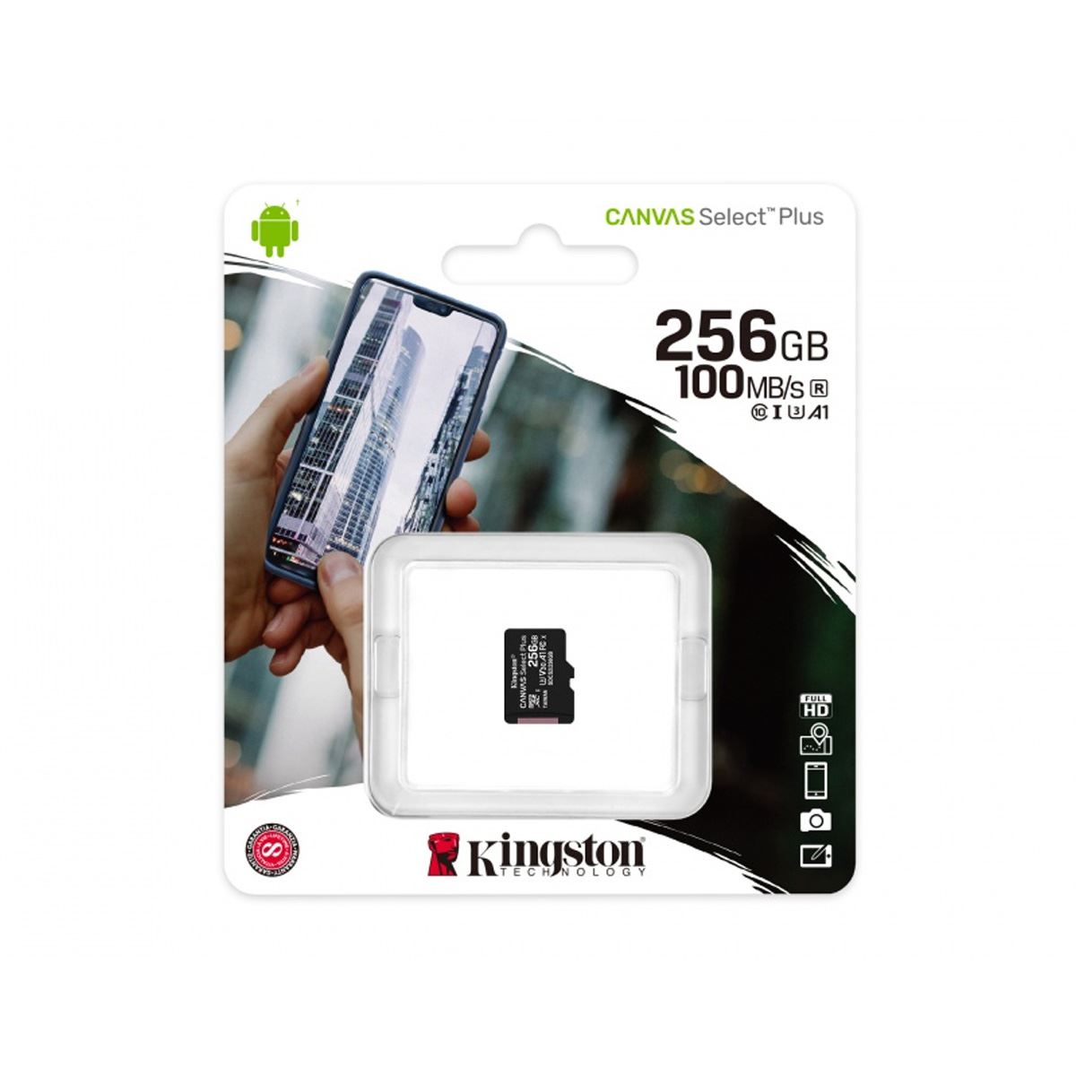 Micro SD Kingston 256 GB C10 Plus image number null