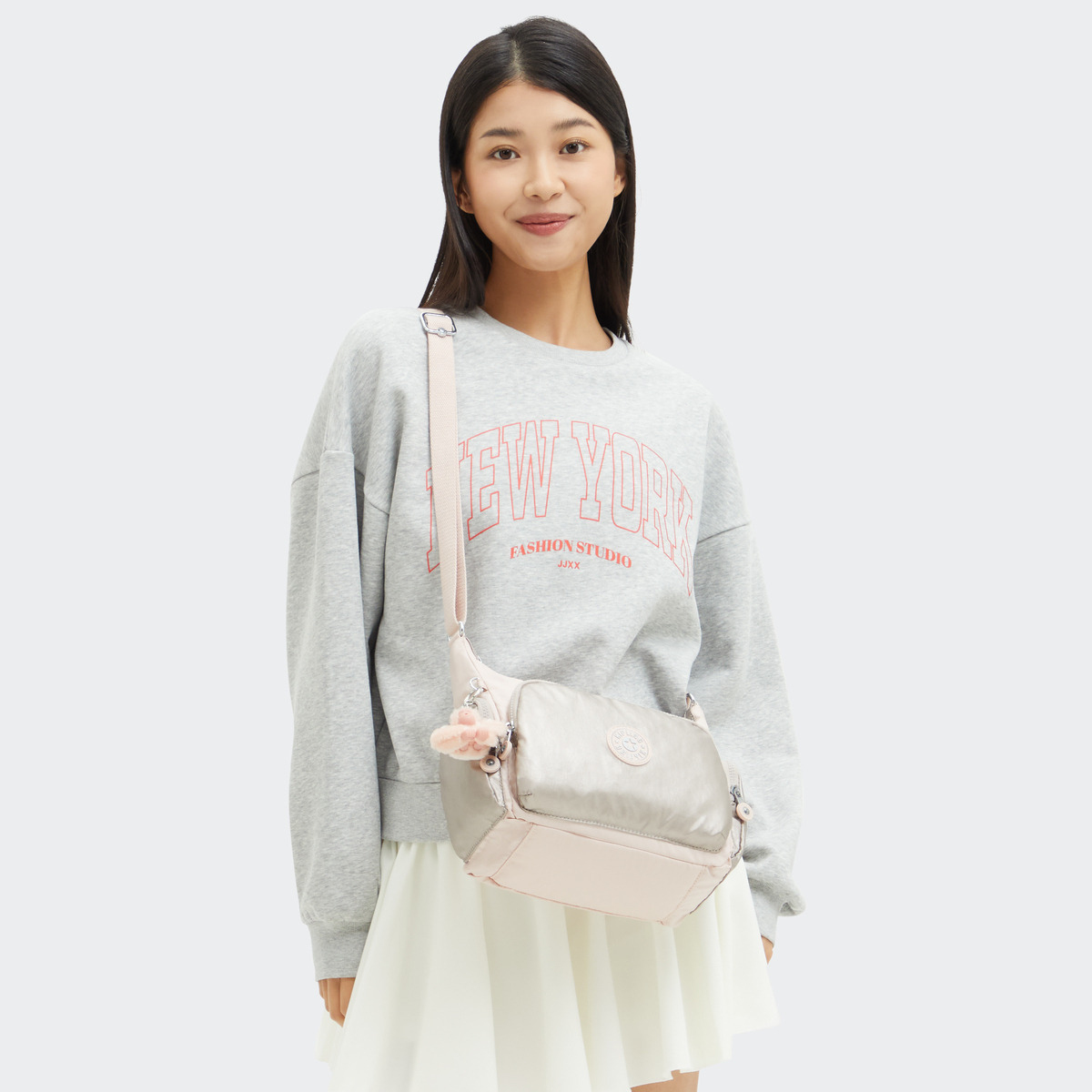 Bolsa Crossbody Kipling Rosa Para Mujer image number null