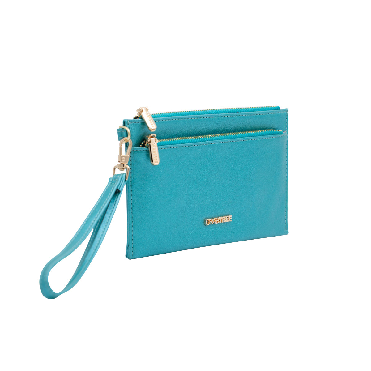 Cartera Crabtree Azul Metálico para Mujer image number null