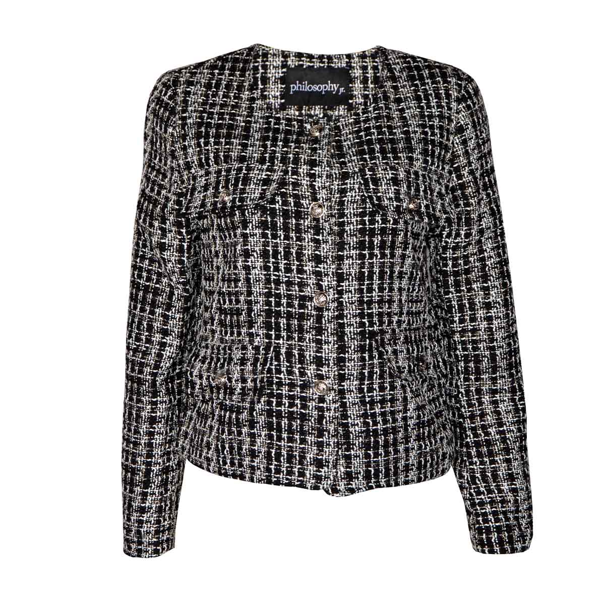 Saco Corto con Botones Philosophy Talla Chica para Mujer image number null