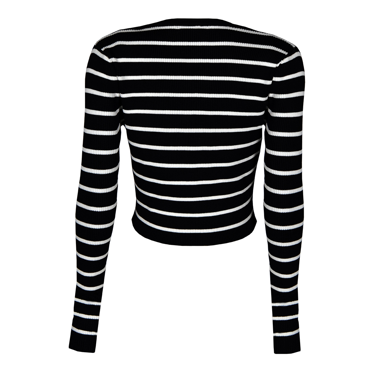 Su&eacute;ter Tejido con Cinta Philosophy Talla Chica Color Negro Combinado para Mujer image number null