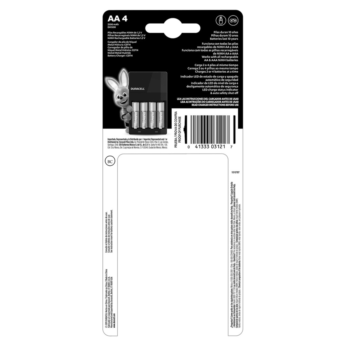 Cargador Duracell C/4 AA image number null